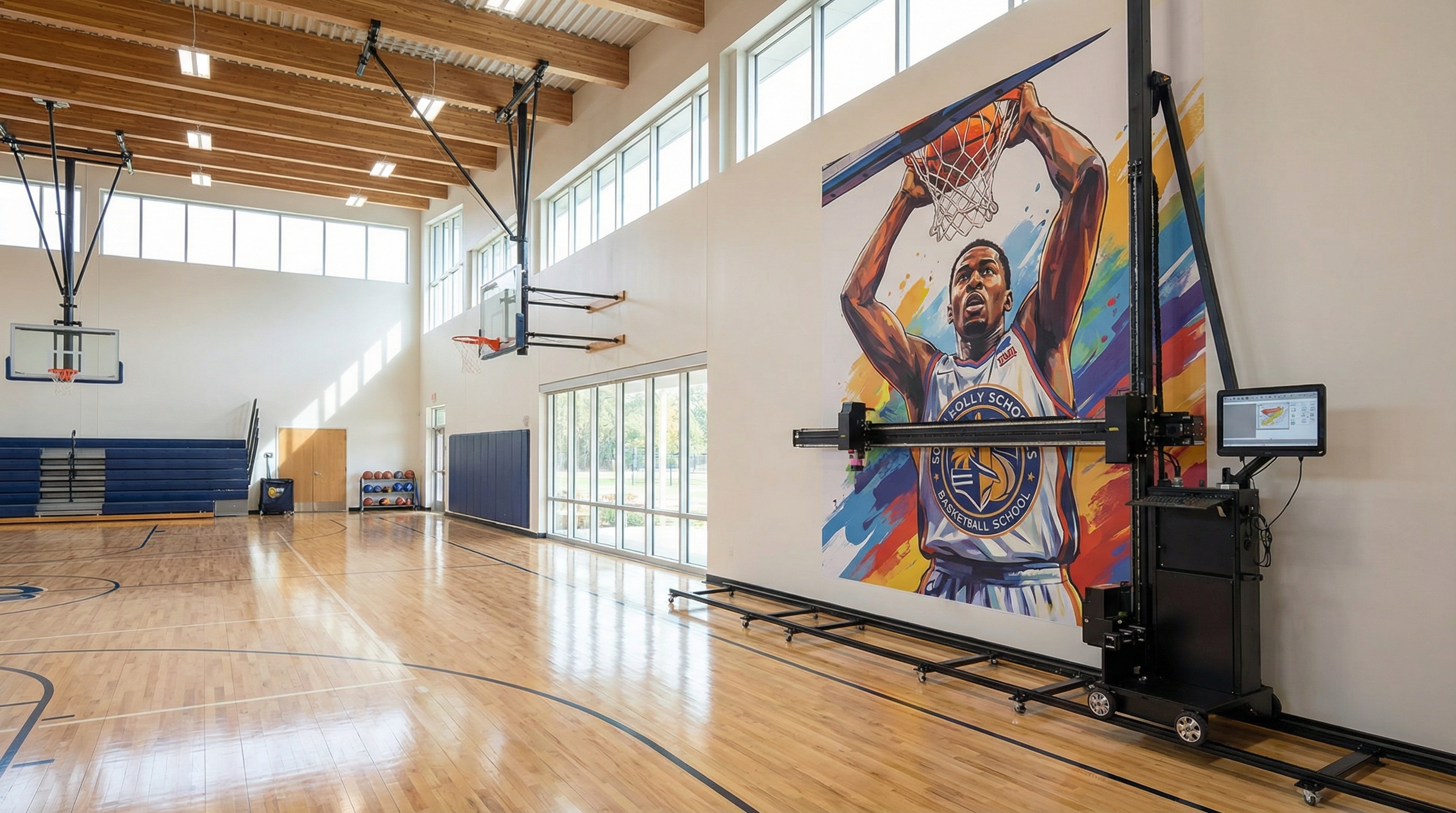 High-Impact Sports Mural